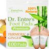 100 Turmeric & Ginger Foot Pads | Premium Pads to Feel Better, Sleep Better & Relieve Stress | Organic Foot Patches view 1