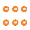 6PCs Kawaii Bear Laundry Balls for Washing Machine Cute Pet Hair Remover Washing Balls Reusable Clothes Dryer Balls Fabric Softener Anti-Winding Cleaning Balls Home Dorm Essentials (6 Orange) view 2