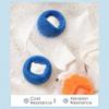 6PCs Kawaii Bear Laundry Balls for Washing Machine Cute Pet Hair Remover Washing Balls Reusable Clothes Dryer Balls Fabric Softener Anti-Winding Cleaning Balls Home Dorm Essentials (6 Orange) view 3