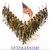 1/2 Sheet - Veteran's Day Birthday - D3805-2D Edible Cake Cupcake Party Topper view 1