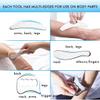 Allshow Gua Sha Scraping Massage Tools Set, Stainless Steel Guasha Tools, Muscle Scraper for Soft Tissue Therapy (7 Pcs) view 4