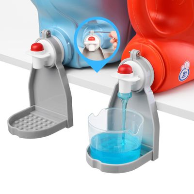 Detergent Cup Holder Set of 2, Besuerte Tidy Cup Laundry Detergent Drip Catcher Leak for Laundry Room Durable- No-Fall, No Drips or SpillsGrey