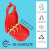 Besuerte Laundry Soap Holder - Detergent Holder for Laundry Room, Laundry Detergent Organizer Gadgets Dispenser Detergent Stand No-Fall, No Drips or Spills2 Pack, Red view 3