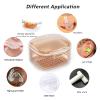 Denture Bath Box , Denture Case,Retainer cup,Three-Layer Separation Retainer Case, Denture Cup , Mouth Guards Holder,Partial Denture Soak Container,Retainer Holder Box Size :3.15*2.08*3.35in(blue) view 4