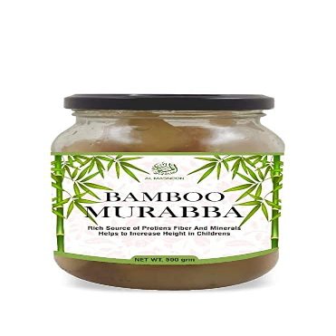 AL MASNOON Homemade Bamboo Murabba Helps Increasing Height Growth Bamboo Shoots Murabba | Bans Ka Murabba 500 grm | Good for Health 500grms