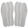 Bellcon Cotton Shoe Insoles for Women Thin Shoe Inserts for High Heels White and Grey Strip Cloth Fabric Shoe Insole for Women Sweaty and Moisture Wicking, 3 Pairs/Women 7 M US view 1