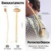 NURENDER Oversized Back Scratcher, Extended Bamboo Scratcher, 22.04" Long Curved Handle; Wider Head; More Larger Scratching Surface, Adults Body Instant Scratcher Christmas Gift for Women and Men. view 3