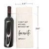Socive Bridesmaid Proposal Gifts, Wedding Wine Bag Gift, Bridal Shower, Engagement, Bachelorette Party Favor, Burlap Reusable Wine Bag - I Can't Get Hitched Without My Favorite view 2