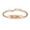 AOAMID Medical Alert Bracelet for Women Adjustable Personalized Free Engrave DNR Do Not Resuscitate Stainless Steel Medical ID Bracelets 6.5-8 Inch(Rose Gold) view 1
