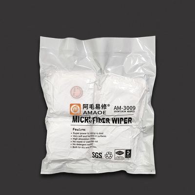 Amaoe Pack of 400pcs Microfiber Wipers, Disposable Dust-Free Microfiber Cleaning Cloth, Portable Fine Fiber Cleaning Cloths for Smartphones, LCD TV, Tablets, Laptop Screens, Camera Lenses