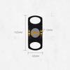 Feilx Cigar Guillotine Double Blade Metal Cigar Clippers Exquisite Stainless Steel Scissors Accessories for Cigar Lovers (Color : A) view 4
