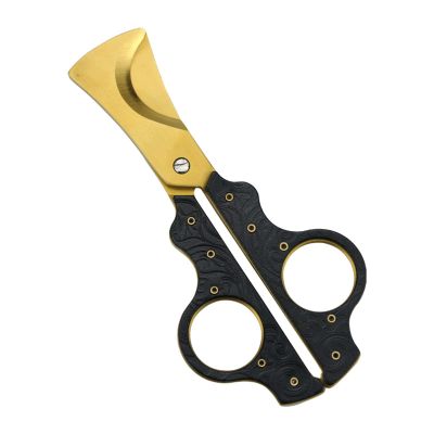 Feilx Cigar Cutter, Stainless Steel Blades, Attractive Gift Box, Ergonomic Design, Secure-Lock, Spring-Loaded
