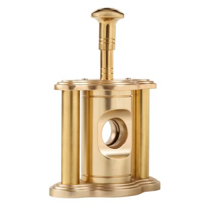 Feilx Cigar Cutter Stainless Steel Bronze Engraved Double Cut Blade Cigar Guillotine,Accessories Tools Gift for Cigar Lovers (Color : A)