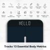 Wyze Smart Scale X - Digital Bathroom Scale for Body Weight, BMI, Body Fat, Muscle Mass, Heart Rate Monitor | Sync with Health Apps | for People, Baby & Pet, 400 lbs (Black) view 3