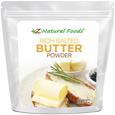 Z Natural Foods Rich Salted Butter Powder - Shelf-Stable Baking Butter