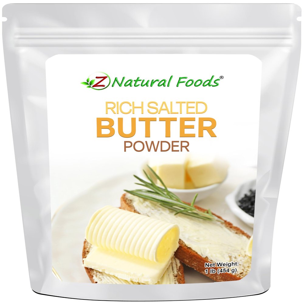 Z Natural Foods Rich Salted Butter Powder - Shelf-Stable Baking Butter