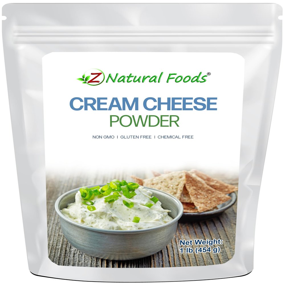 Z Natural Foods Cream Cheese Powder, Instant Shelf Stable Cream Cheese, Made in USA, 1 lbs