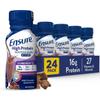 Ensure High Protein Bottled Milk Chocolate Nutrition Shake with Fiber, Ready to Drink, 16g Protein and 27 Vitamins and Minerals, 8 fl oz, 24 Pack view 1