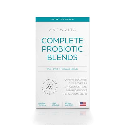 Complete Probiotic Blend: 5-in-1 Digestive Enzymes, Zinc, Postbiotic, Prebiotics and Probiotics for Women & Men, Provitalize for Women Digestive & Gut Health | 10 Strains 20 Billion CFU, 60ct Softgels