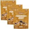 Pan's Mushroom Jerky, Vegan Snacks, Dried Mushrooms Shitiake, Plant based Jerky, Meatless Jerky, Gluten Free, High in Fiber, with Curry flavor (2.2 Ounce, Pack of 3) view 1