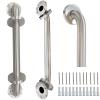 2 Pack Grab Bars for Bathroom, 16 Inch Brushed Nickel 304 Stainless Steel Shower Grab Bar, Safety Assist Handicap Grab Bar, 500lbs Support Grab Bar for Bathtubs and Showers for Christmas Gifts view 1