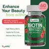YumVs Biotin Gummies 5000mcg - Luscious Raspberry Flavor - Thicker Faster Hair Growth Gummies for Women or Men - Hair, Skin & Nails Vitamins - Hair Gummy - Vegetarian Biotin Supplement (60 Ct., 2pk) view 2