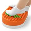 Dikdoc Foot Rest for Under Desk at Work, Home Office Foot Stool, Ottoman Foot Massager for Plantar Fasciitis Relief, Soft Silicone Footrests, Anti-Fatigue (Orange) view 1