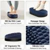 Dikdoc Foot Rest for Under Desk at Work, Home Office Foot Stool, Ottoman Foot Massager for Plantar Fasciitis Relief, Soft Silicone Footrests, Anti-Fatigue (Blue) view 4