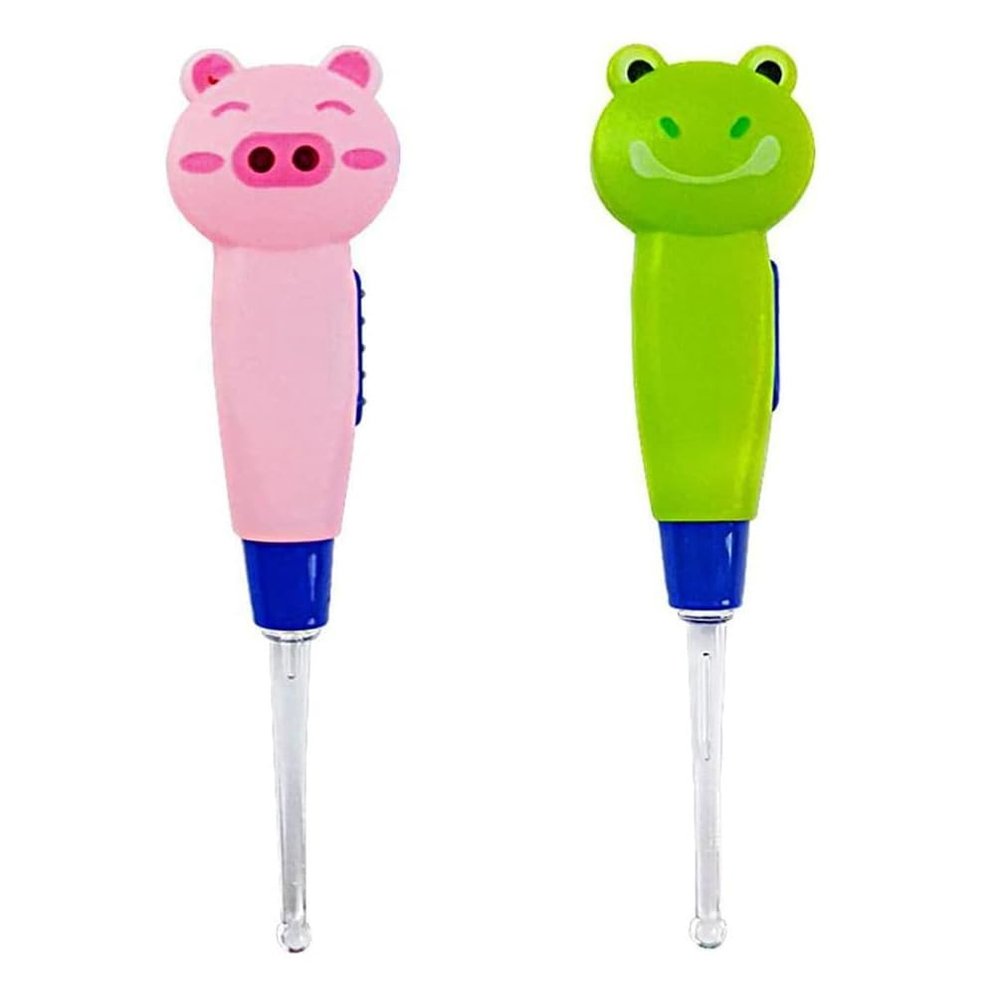 AKOAK 2 Pcs Ear Wax Removal Tool, Cartoon Earwax Spoon, Safe Earwax Removal Tool for Kid and Adults