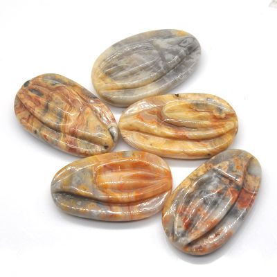1.9" Source of Life Statue Natural Crystal Quartz Reiki Healing Vulva Stone Hand Carved Home Decor Lucky Gift,Crazy Agate,1PCS