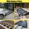 Ccsh Garage Entryway Driveway Ramp for Car Wheelchair, 5 in/ 6 in/ 7 in/ 8 in Rise Outdoor Threshold Ramp, Rubber Non Slip Durable Curb Ramp (Size : 12cm/4.7in Rise) view 3