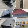 Ccsh Garage Entryway Driveway Ramp for Car Wheelchair, 5 in/ 6 in/ 7 in/ 8 in Rise Outdoor Threshold Ramp, Rubber Non Slip Durable Curb Ramp (Size : 12cm/4.7in Rise) view 4