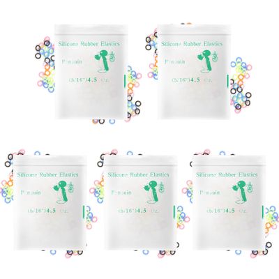 500PCS Orthodontic Elastic Rubber Bands for Braces, Braces Rubber Bands 5/16" 4.5 Oz - Dental Teeth Gap Bands for Tooth Gaps, Dog Grooming, Braids and Dreadlocks