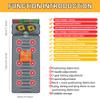 ENKUODE Full Body Electric Massage Mat with 20 Neck Shiatsu Kneading Massage Heads,9 Massage Modes Foldable Heating Cushion With10 Vibrating Motors, for Back Neck Lumbar Leg Pain Relief view 2