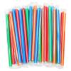 50 Individually Wrapped Boba Straws, Multi Color Plastic Milkshake, Jumbo Smoothie, Disposable Wide-mouthed Large Straws view 1