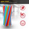 50 Individually Wrapped Boba Straws, Multi Color Plastic Milkshake, Jumbo Smoothie, Disposable Wide-mouthed Large Straws view 4