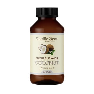 Natural Coconut Extract for Baking and Flavoring - 4 OZ - Premium Quality Natural Flavors for Baked Goods, Desserts, & Cooking