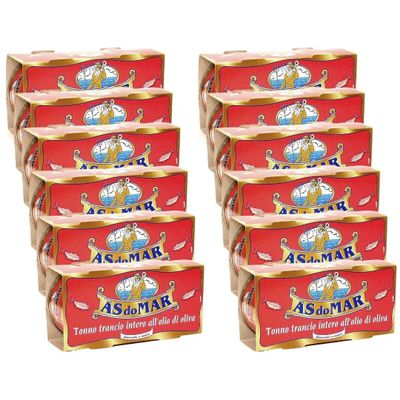 A's do Mar Solid Light Tuna in Olive Oil - 12 packages of 2-pack 3.52 oz cans