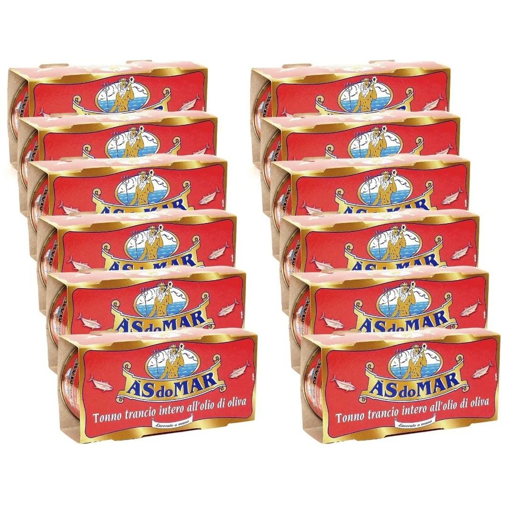 A's do Mar Solid Light Tuna in Olive Oil - 12 packages of 2-pack 3.52 oz cans