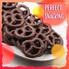 Dark Chocolate Covered Mini Pretzels | 2-Pound Bag | Salted Pretzels in Sweet Chocolate view 4