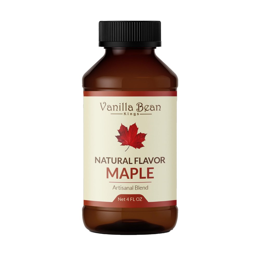 Pure Maple Extract for Baking and Flavoring - 4 OZ - Premium Quality Natural Flavors for Baked Goods, Desserts, & Cooking