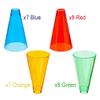 Rehabilitation Advantage Stacking Hand Cones with Plastic Base, Set of 30 view 4