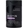 Sports Research Biotin 5,000mcg with Organic Coconut Oil - Biotin (Vitamin B7) for Healthy Skin and Hair Support* - for Women and Men - Vegan, Non-GMO, Gluten & Soy-Free - 30 Veggie Softgels view 1