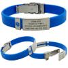 Emergency Medical Alert Bracelet with Star of Life Badge and Medical Alert Wallet Card Included. Customize with Medical Information (Blue) view 1