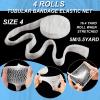 4 Rolls Tubular Bandage Elastic Net Wound Dressing Elastic Retainer Tubular Stretch Gauze Bandage Without The Use of Adhesive Tape (Size 4) view 3