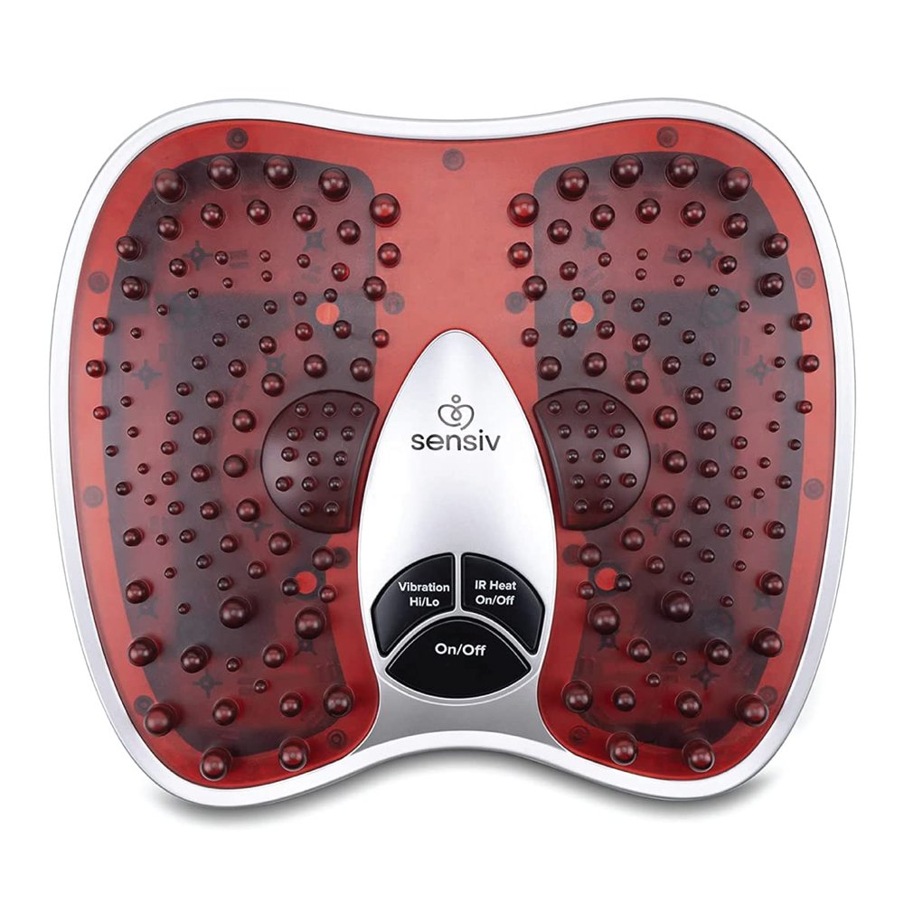 Sensiv Acupressure Foot Massager for Blood Circulation and Pain Relief for Foot Pain and Plantar Fasciitis Relief Infrared Heat with Adjustable Vibration