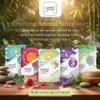 AROMA STICKERS Original Blend Focus - 100% Natural Essential Oil Scented Stickers for Personal Space - Towels, Blankets, Face Mask & Pillow (Pack of 1, 12 Stickers) view 4