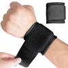 2 Pack Wrist Brace, Wrist Straps for Carpal Tunnel for women and men, Wrist Support Brace for Weightlifting, Working Out and Pain Relief. Flexible, Highly Elastic, Adjustable (A-Black) view 1