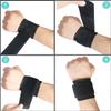 2 Pack Wrist Brace, Wrist Straps for Carpal Tunnel for women and men, Wrist Support Brace for Weightlifting, Working Out and Pain Relief. Flexible, Highly Elastic, Adjustable (A-Black) view 3