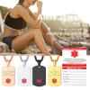 Supcare Medical Alert Necklace for Men - Rose Gold Dog Tag Necklace - Customizable Medical ID Tags - Men's Jewelry view 4